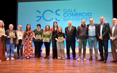 La I Gala del Comercio Santander reconoce a Monper Chocolate, Salón Seensay, Bea la de las flores y Casa Maestro